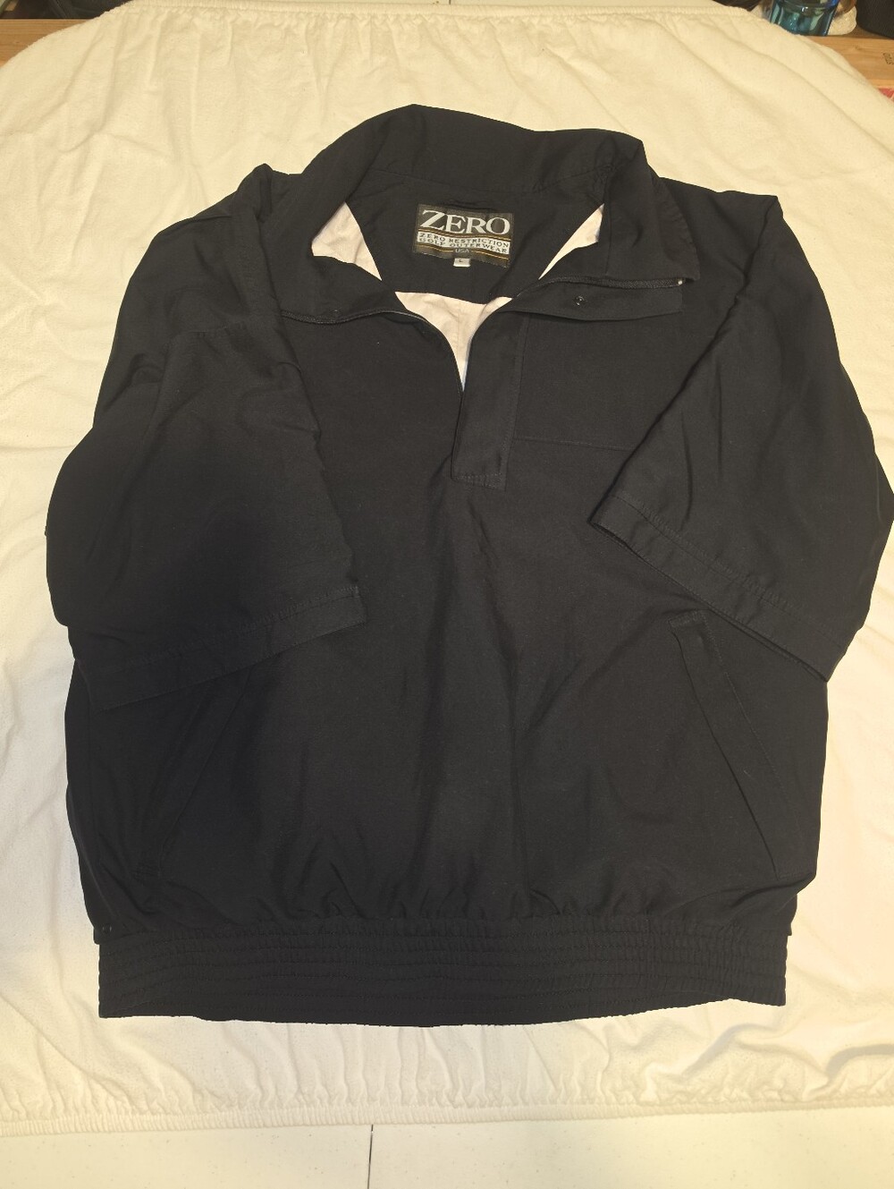 Zero Restriction Golf Gore-Tex Short Skeeve Pullover Jacket Navy Blue Men's L